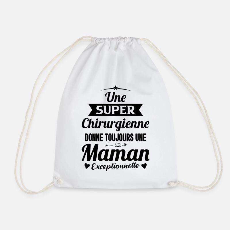 Chirurgienne cadeau drôle maman future mère - Sac de sport léger - blanc
