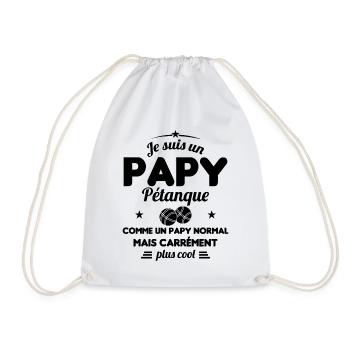 Un Papy Pétanque Comme Un Papy Normal - Sac de sport léger - blanc - Devant