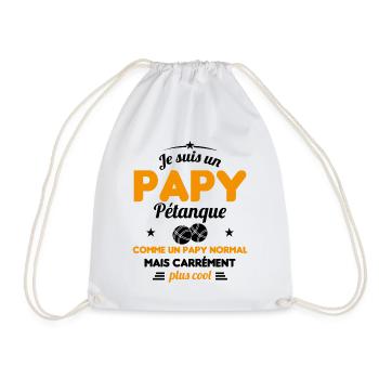 Un Papy Pétanque Comme Un Papy Normal - Sac de sport léger - blanc - Devant