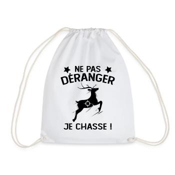 Ne Pas déranger Je Chasse ! - Sac de sport léger - blanc - Devant