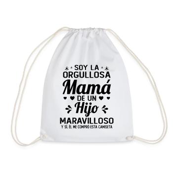 Je suis la Fière Maman d'un Fils Merveilleux - Sac de sport léger - blanc - Devant