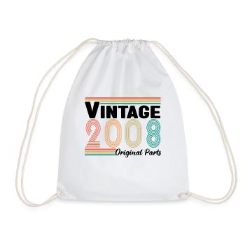 Vintage 2008 Original Parts Cadeau Anniversaire - Sac de sport léger - blanc - Devant