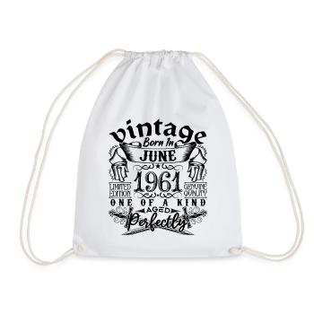 Anniversaire 1961 Juin 1961 ! né en June 1961 - Sac de sport léger - blanc - Devant