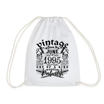 Anniversaire 1995 Juin 1995 ! né en June 1995 - Sac de sport léger - blanc - Devant