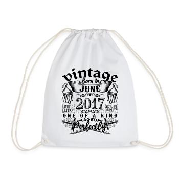 Anniversaire 2017 Juin 2017 ! né en June 2017 - Sac de sport léger - blanc - Devant