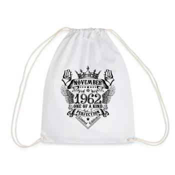Anniversaire Novembre 1962 né en Novembre 1962 - Sac de sport léger - blanc - Devant