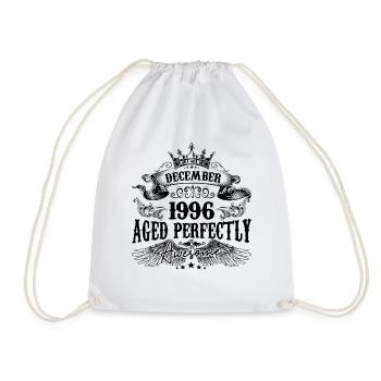 Anniversaire 1996 Décembre 1996 né en Décembre - Sac de sport léger - blanc - Devant