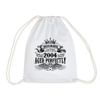 Anniversaire 2004 Décembre 2004 né en Décembre - Sac de sport léger - blanc - Devant