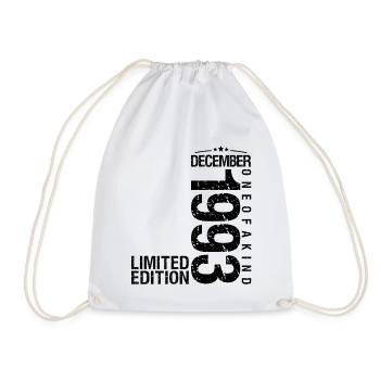 Birthday December 1993 December born in December - Drawstring Bag - white - Front