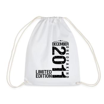 Birthday December 2011 December born in December - Drawstring Bag - white - Front