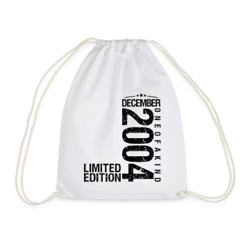 Birthday December 2004 December born in December - Drawstring Bag - white - Front