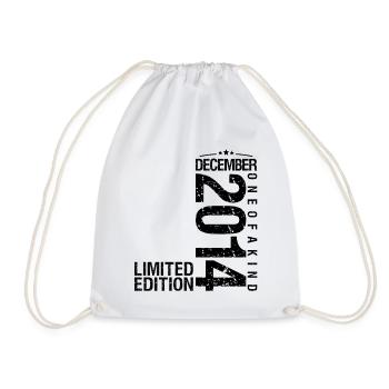 Birthday December 2014 December born in December - Drawstring Bag - white - Front