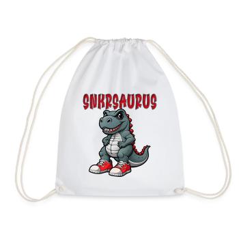 Conception drôle de Snkrsaurus - Sac de sport léger - blanc - Devant