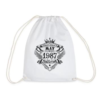 anniversaire Mai 1987 Mai anniversaire 1987 - Sac de sport léger - blanc - Devant