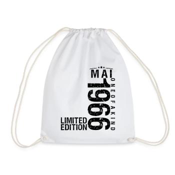 Anniversaire Mai 1966 Mai né en Mai - Sac de sport léger - blanc - Devant
