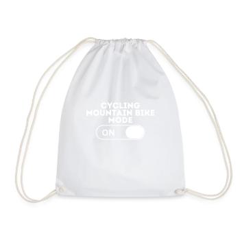 Cycling Mountain Bike Mode - Drawstring Bag - white - Front