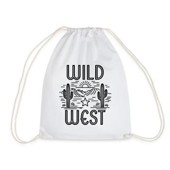 Wild West - Drawstring Bag - white - Front