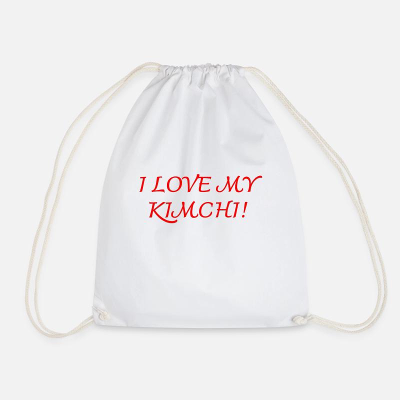 Ich liebe mein Kimchi - Turnbeutel - Weiß