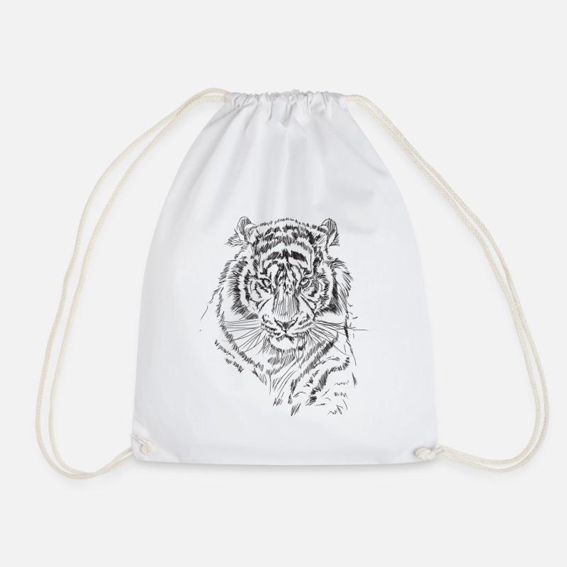 tigre - Sac de sport léger - blanc