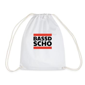 Bassd scho Bayern Brass Festival funny gift - Drawstring Bag - white - Front