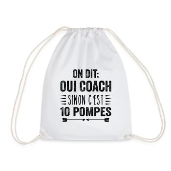 On Dit Oui Coach Humour Coaching Sportif Cadeau - Sac de sport léger - blanc - Devant