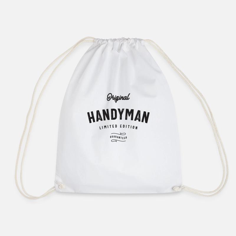 Original Handyman Limited Edition - Fixologist - Drawstring Bag - white