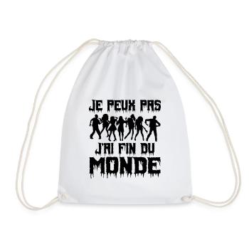 Je Peux Pas J'ai Fin Du Monde - Sac de sport léger - blanc - Devant