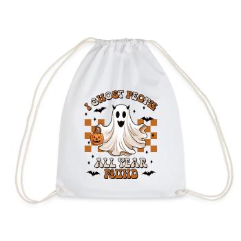 Halloween I Ghost People All Year Round - Drawstring Bag - white - Front