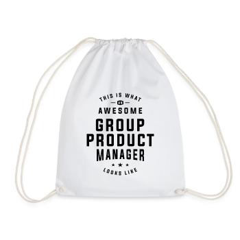 Awesome Group Product Manager - Leading Innovation - Drawstring Bag - white - Front