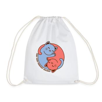 Trouvez votre équilibre parfait - Sac de sport léger - blanc - Devant