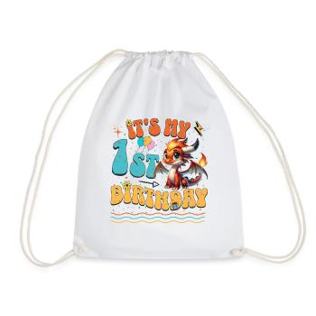 Dragon 1er anniversaire Dragon - Sac de sport léger - blanc - Devant