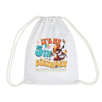 Dragon 5ème anniversaire Dragon - Sac de sport léger - blanc - Devant