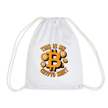 This Is My Crypto Shirt - Turnbeutel - Weiß - Vorne
