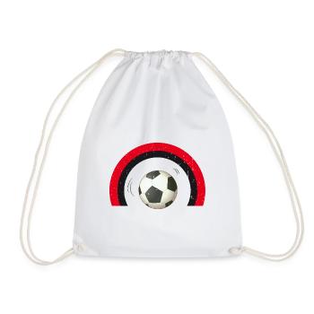 BALL unter Bogen - Turnbeutel - Weiß - Vorne