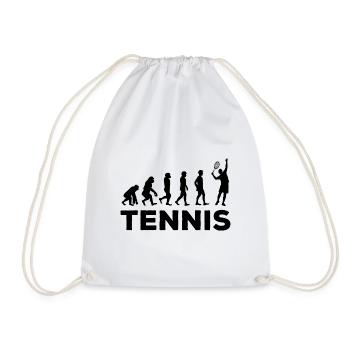 Évolution Tennis, Cadeau Joueur De Tennis - Sac de sport léger - blanc - Devant