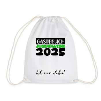 Jugendweihe 2025 Livre d’or Cadeau Filles Garçons - Sac de sport léger - blanc - Devant
