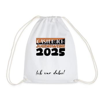 Jugendweihe 2025 Guestbook Gift Girls Boys - Drawstring Bag - white - Front
