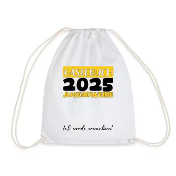Jugendweihe 2025 Livre d’or Cadeau Filles Garçons - Sac de sport léger - blanc - Devant