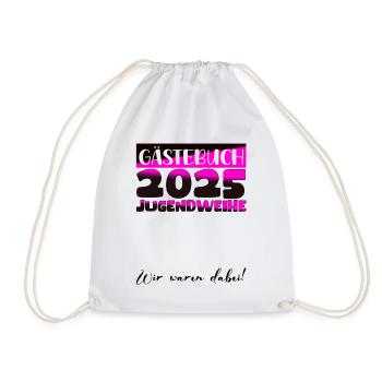 Jugendweihe 2025 Livre d’or Cadeau Filles Garçons - Sac de sport léger - blanc - Devant