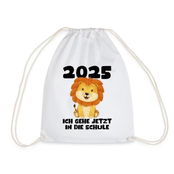 Schulkind 2025 Junge Mädchen Einschulung 2025 Deko - Turnbeutel - Weiß - Vorne