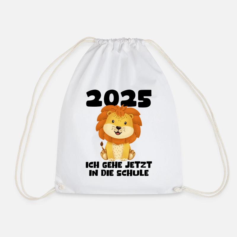 Schulkind 2025 Junge Mädchen Einschulung 2025 Deko - Turnbeutel - Weiß