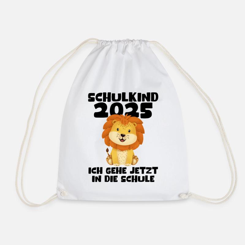 Schulkind 2025 Junge Mädchen Einschulung 2025 Deko - Turnbeutel - Weiß