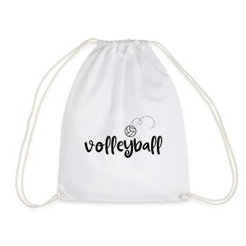 Ballon de volley-ball. - Sac de sport léger - blanc - Devant