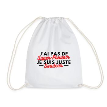 J'ai pas de super-pouvoir, je suis juste soudeur - Sac de sport léger - blanc - Devant