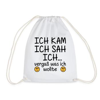 Ich kam, ich sah, ich - Turnbeutel - Weiß - Vorne