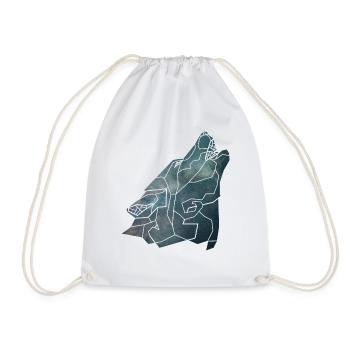 Star Wolf - Drawstring Bag - white - Front