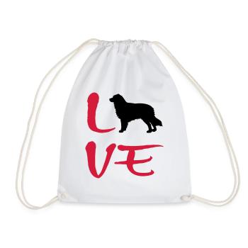 Australian Shepherd Aussie LOVE - Turnbeutel - Weiß - Vorne