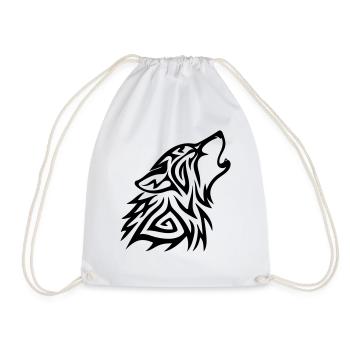Wolf - Turnbeutel - Weiß - Vorne