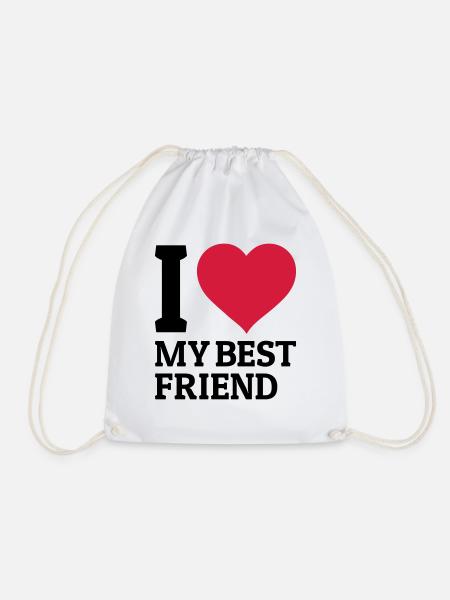 I love my best friend - Sac de sport léger - blanc