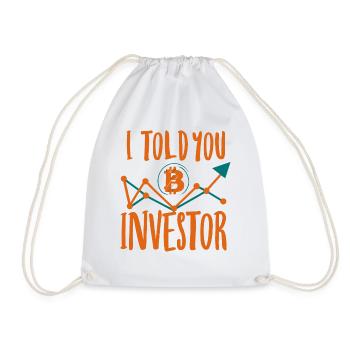 Bitcoin Investor Prophet - I Told You So - Turnbeutel - Weiß - Vorne